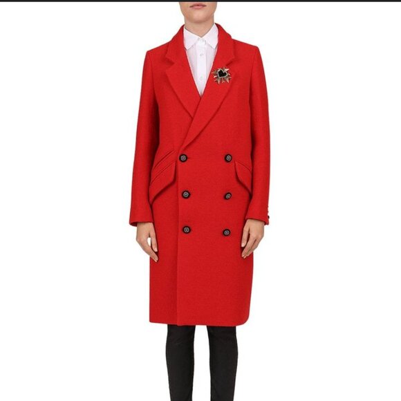 Kooples Red Peacoat 36 - Picture 8 of 11